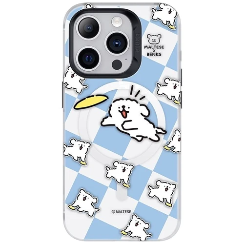 Чехол для iPhone Benks Maltese Frisbee Puppies MagSafe for iPhone 15 Pro: Цвет рисунок