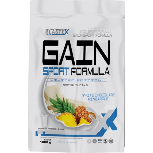 Гейнер Blastex Gain Sport Formula 1000 g /14 servings/ White chocolate-pineapple