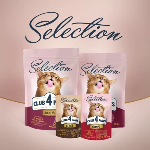 Влажный корм Club 4 Paws Premium Selection Кусочки с селедкой и салакой в ​​желе для котов 12х80 г (4820215368025): Тип Влажный корм