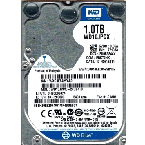 Внутренний жесткий диск WD WD10JPCX