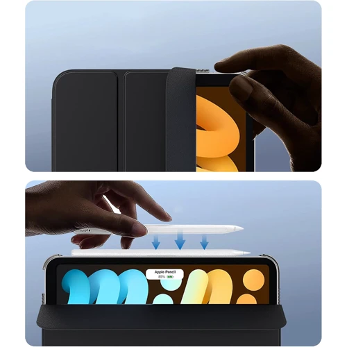 Аксессуар для iPad BeCover Case Book Tri Fold Hard Black for iPad Mini 7 2024 (712450): Тип аксессуара чехол