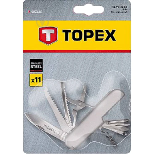 Мультитул Topex 98Z116: Тип мультитул (многофункциональный инструмент)