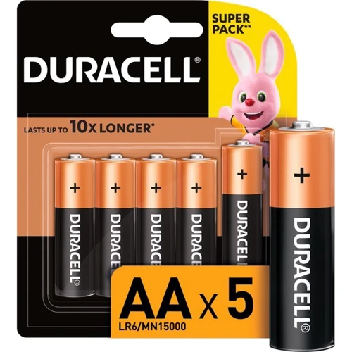 Батарейки Duracell Alkaline Basic AA LR06 MN1500 5 шт (5006188)