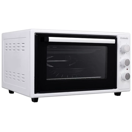 Электродуховка настольная Minola FOEV 4815 WH: Метод очистки традиционный, эмаль легкой очистки
