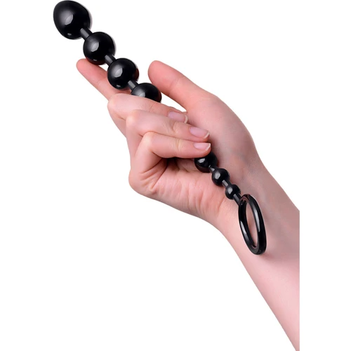 Анальная цепочка Toyfa A-Toys Anal Beads M-Seiz, черная