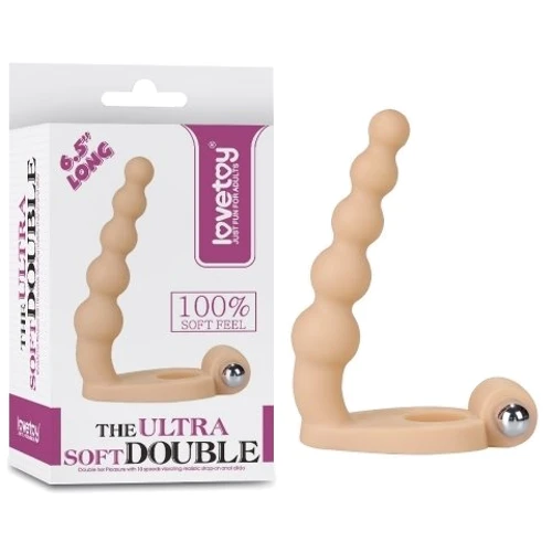 Насадка для двойного проникновения LoveToy The Ultra Soft Double Bead 6.5"