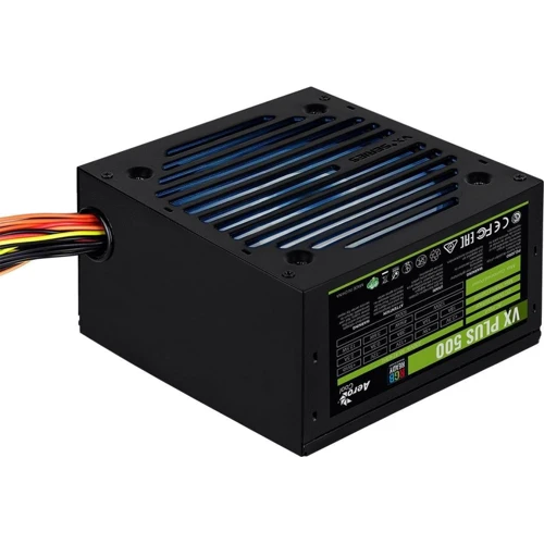 Блок питания Aerocool VX PLUS 500 RGB: КПД, % 80