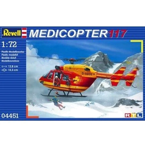 Revell (1:72) Спасательный вертолет (1979г.,Германия) Medicopter 117 (04451): Производитель Revell