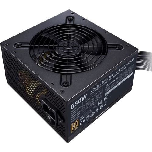 Блок живлення Cooler Master MWE 650W Bronze V2 (MPE-6501-ACAAB-EU): Потужність, Ватт 650