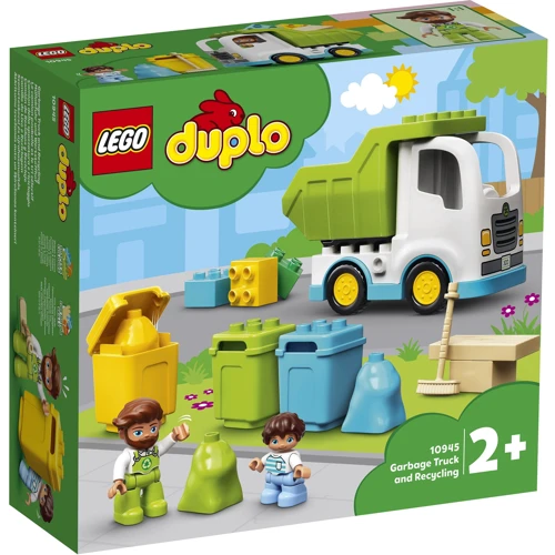 Конструктор LEGO DUPLO Мусоровоз и контейнеры для раздельного сбора мусора (10945)