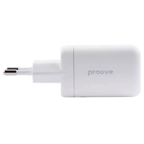 Зарядное устройство Proove Wall Charger 2xUSB-C Silicone Power 40W White: Тип сетевое