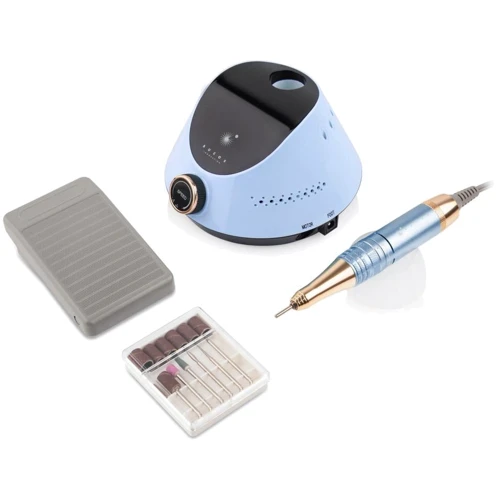 Фрезер для маникюра BUCOS Nail Drill X2 PRO BLUE OCEAN (65W/35000 об.): Цвет голубой