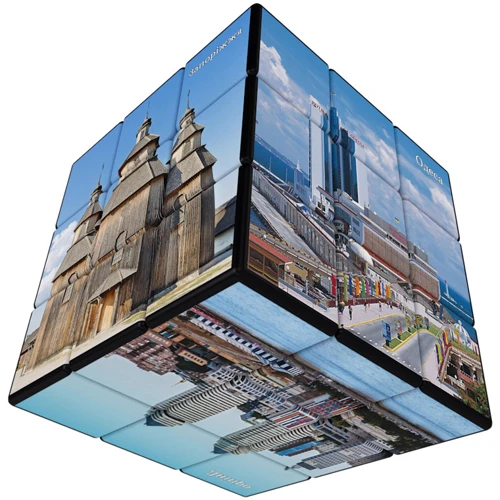 V-CUBE 3х3 Ukraine Брендовый кубик 3х3 Города Украины