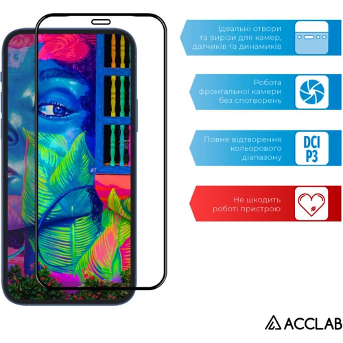 Аксесуар для смартфона ACCLAB Tempered Glass Full Glue Black для Xiaomi Mi 9 SE: Колір черный