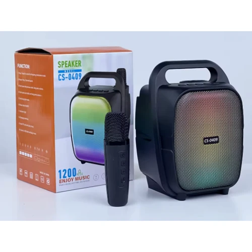 Караоке bluetooth, микрофон, подсветка, от аккумулятора/сети, type-c, TF-карта, изменение голоса (C 66382): Вид прочие музыкальные инструменты