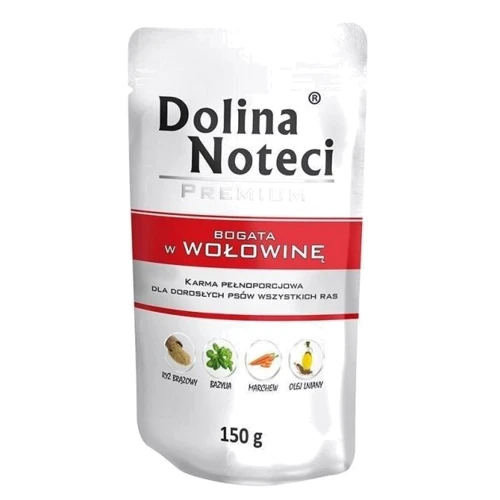 Вологий корм Dolina Noteci Premium для собак з яловичиною 150 г (DN 150 (779)0