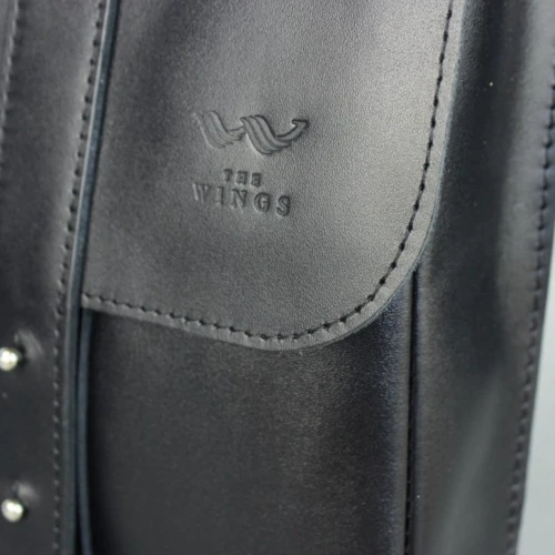 Мужская сумка планшет The Wings черная (TW-Mini-bag-black-ksr): Фактура Матовая, Гладкая
