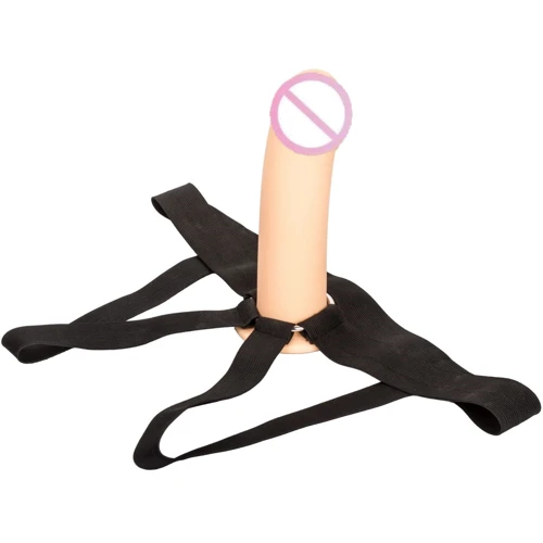 Полый страпон с удлиняющей насадкой CalExotics PPA with Jock Strap - , 17,75х5 см