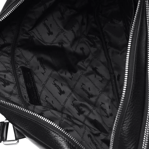 Мужская сумка мессенджер Giorgio Ferretti черная (3703q11-black) фото 11