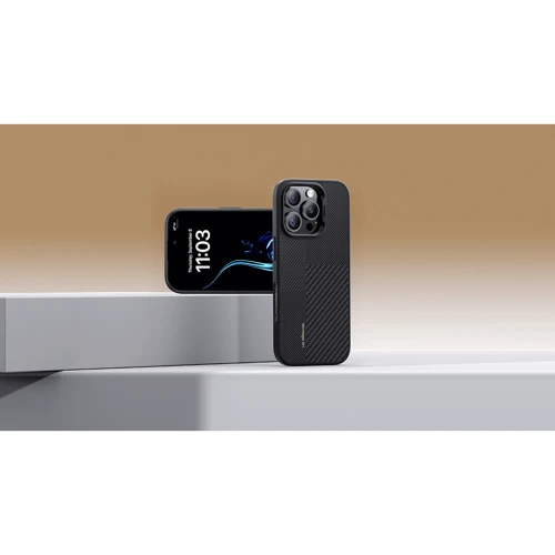 Чехол для iPhone Benks MagClap ArmorPro Case Montage Black for iPhone 16 Pro Max: Материалы Кевлар