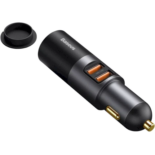 Зарядное устройство Baseus Car Charger 2хUSB Share Together Cigarette 120W Gray (CCBT-D0G): Кабель в комплекте отсутствует