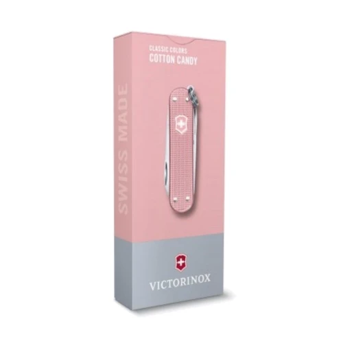 Мультитул Victorinox Classic SD Alox Colors Cotton Candy 58мм/5функий/рифленый розовый (0.6221.252G): Количество функций 5