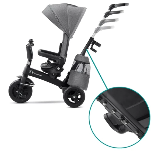 Триколісний велосипед Kinderkraft Easytwist Platinum Grey (KKRETWIGRY0000): Гальма Ножний