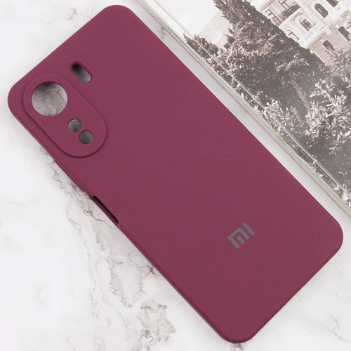 Чехол для телефонов Lakshmi Premium Silicone Case with Logo Full Camera Plum for Xiaomi Redmi 13C / Poco C65: Совместимость Xiaomi Redmi 13C / Poco C65