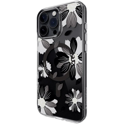 Чехол для iPhone Switcheasy Style M Pattern Shockproof Case Black Flower (SPH67P275BF24) for iPhone 16 Pro Max