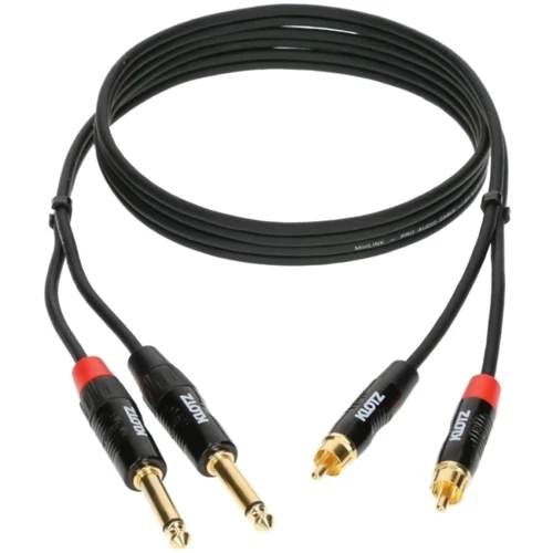 Кабель комутаційний Klotz KT-CJ090 MiniLink Pro Twin Cable Black 0.9 м