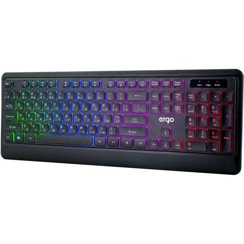 Клавиатура Ergo KB-635 USB Black (KB-635): Интерфейс подключения USB