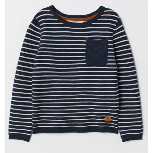 Джемпер H & M 3012-6851459 134-140 см темно-синій