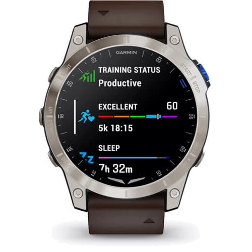 Смарт-часы Garmin D2 Mach 1 Aviator Smartwatch with Oxford Brown Leather Band (010-02582-55): Цвет ремешка коричневый