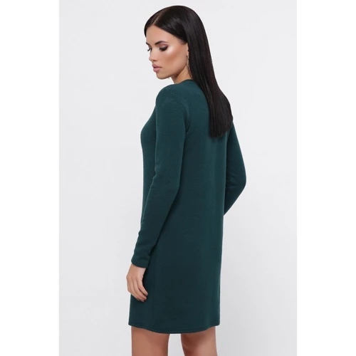 Платье FashionUp PL-1774A 46 зеленое повседневное до середины бедра: Состав Акрил, Нейлон, Полиэстер