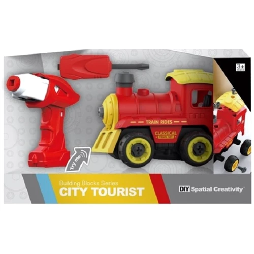 Конструктор Diy Spatial Creativity - Поезд с электродвигателем LM8073-DZ-1 (CJ-1379241) фото 4