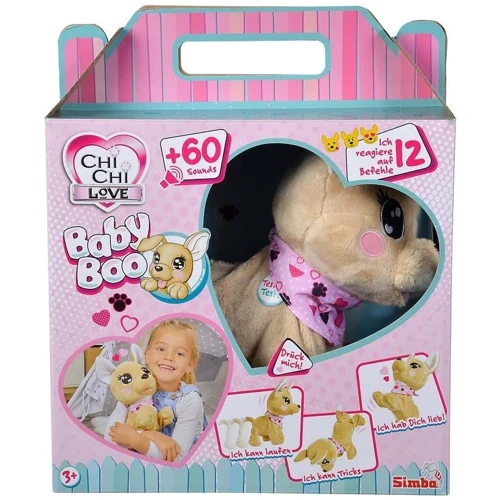 Мягкая интерактивная игрушка Chi Chi Love Собачка Baby Boo, 60 звуков, 30 см (5893500): Датчики акустический