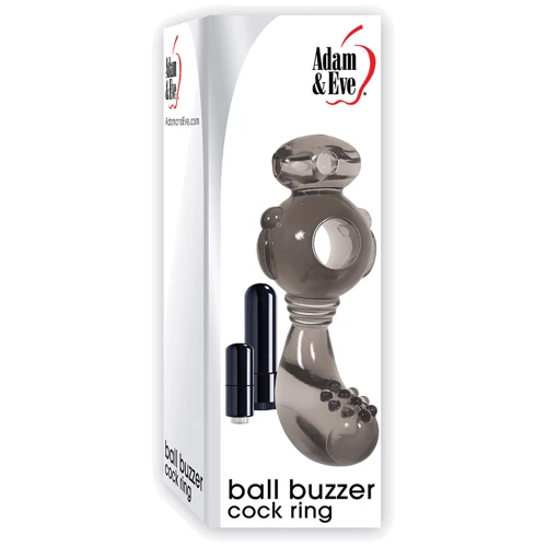 Кільце з вібропулямі Ball Buzzer Cock Ring Smoke