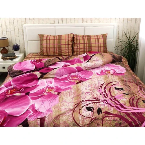 Комплект постельного белья Руно Fuchsia_1 двуспальный Евро сатин набивной (845.137К_20-1315Fuchsia_1): Размер простыни, см 220x240
