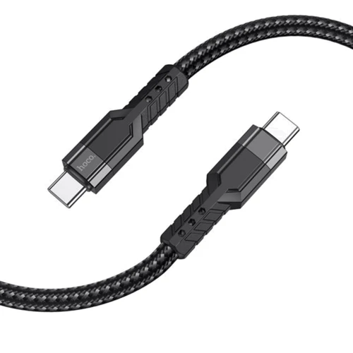 Кабель Hoco Cable USB-C to USB-C U110 3A 60 W 1.2m Black: Довжина 1.2 м