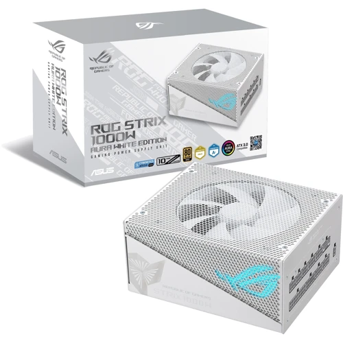 Блок живлення ASUS ROG-STRIX-1000G-AURA-WHITE-GAMING (90YE00P5-B0NA00): Вентилятор нижньої стінки 135 мм