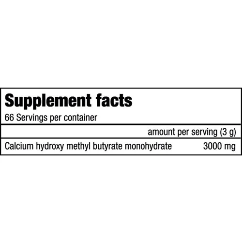 Аминокислота для спорта BioTechUSA HMB 3000 200 g /66 servings/ Unflavored: Вкус Без вкуса