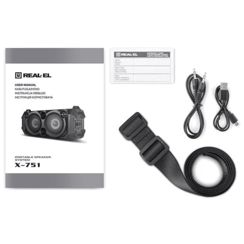 Акустика REAL-EL X-751 Black фото 8