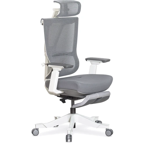 Крісло Mealux S6 Air Fabric Grey White (HF-S6 F/GW)