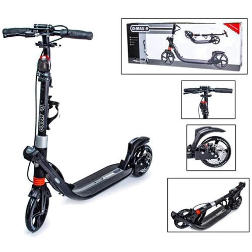 Двухколесный самокат Scale Sports. D-Max-9. Black. Дисковый тормоз!: Количество колес 2