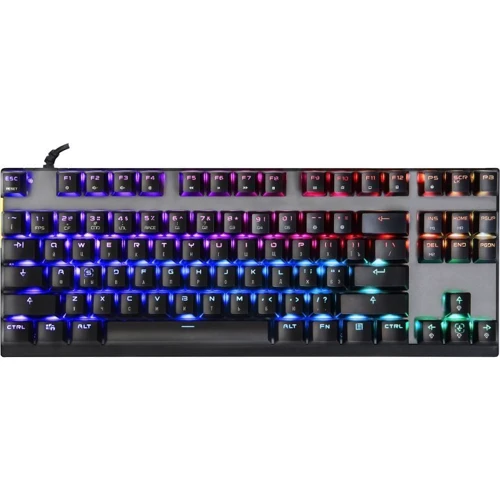 Клавиатура Motospeed K82 RGB USB ENG, UKR, RUS Outemu Blue (mtk82mb): Количество клавиш 87