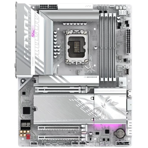 GIGABYTE Z890 AORUS ELITE WIFI7 ICE Z890 A ELITE WF7 ICE: Оперативна пам'ять 4xDDR5 8800 МГц, до 256 ГБ