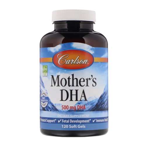 Carlson Labs Mother's DHA, 500 mg, 120 Soft Gels (CAR-01561)