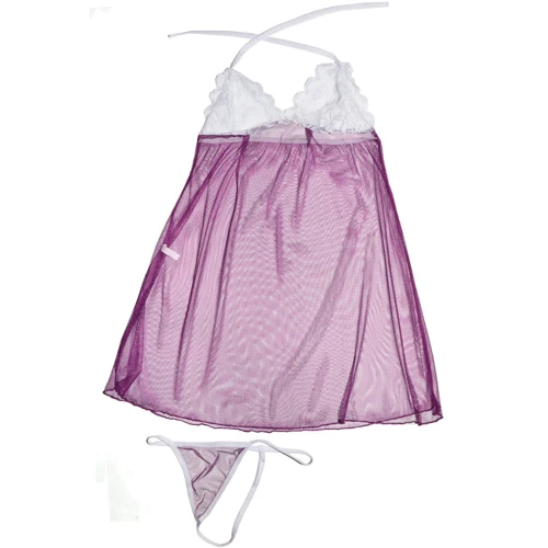 Пеньюар NDS 3029-4 One Size Purplek/White (8255)