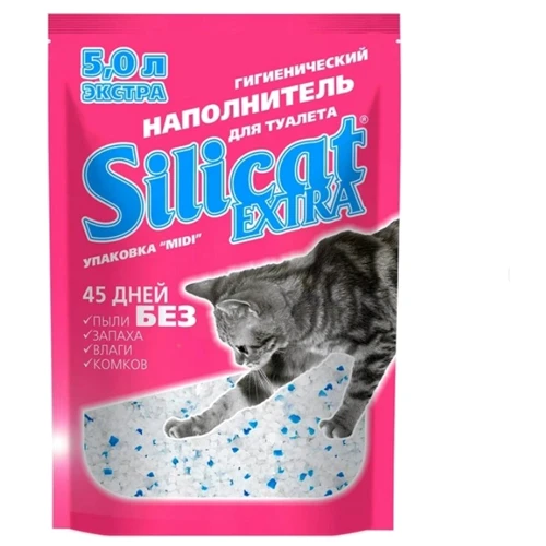 Наполнитель для кошачьего туалета Silicat Extra силикагелевый 5 л (6917141688414)
