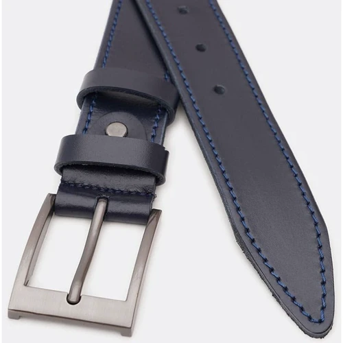 Чоловічий ремінь Borsa Leather синій (V1115FX13-navy): Стать Мужской